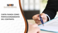 Carta fianza como perfeccionamiento del contrato
